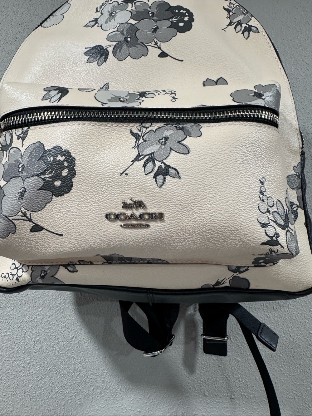 Coach Charlie Backpack Fairy Tale Floral Print Backpack - Picture 3 of 9